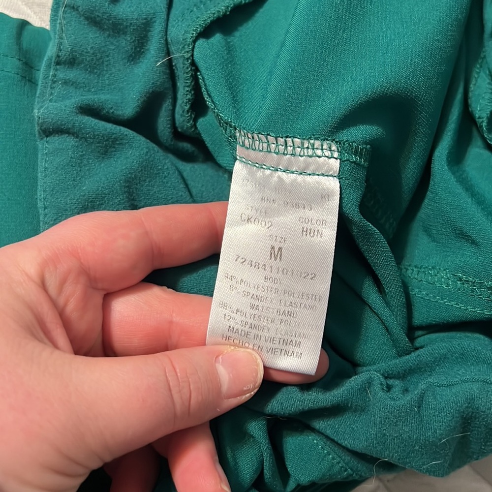Hunter green scrub pants